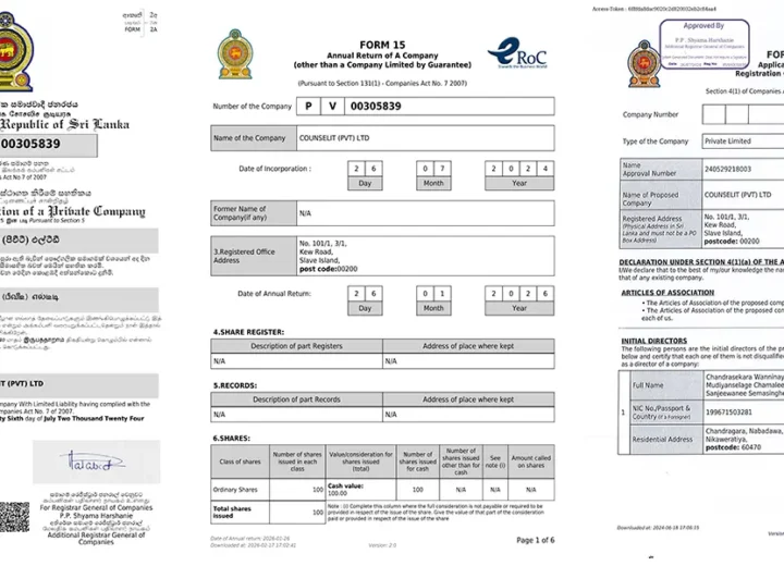 How to check if a company is registered in Sri Lanka? 2 how to check if a company is registered in Sri Lanka eroc name search