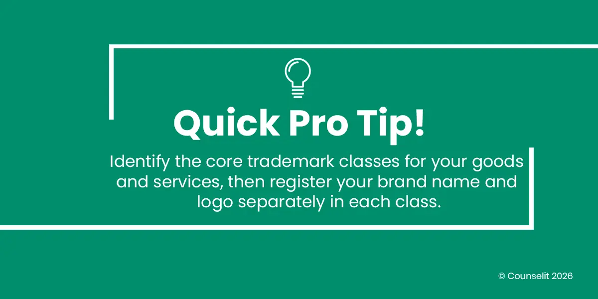 pro tip trademark classes